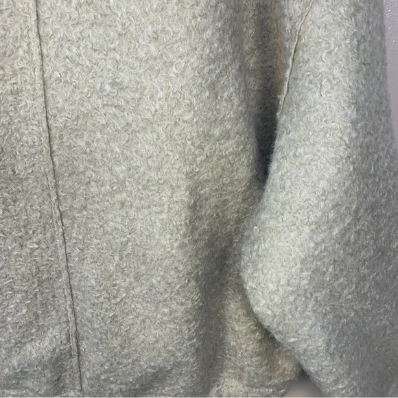 Zara Boucle Oversized Bomber Jacket Zipper - Picture 10 of 13